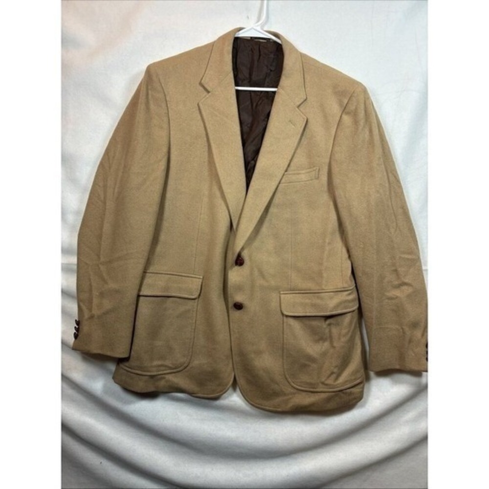Bret Lawrence 44r Sports Blazer 2 Button  Tan Color